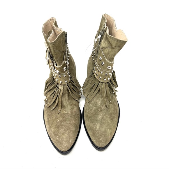 New Toral Revolve olive green suede boots size 37 - Picture 2 of 8